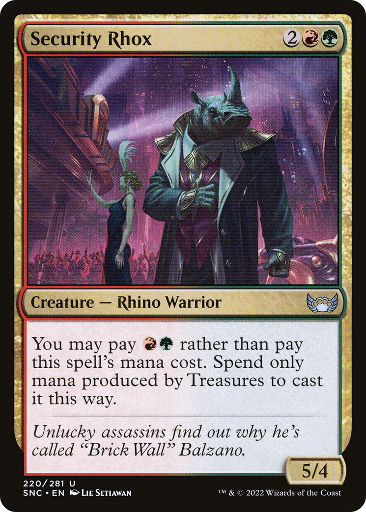Security Rhox (SNC-220) - Streets of New Capenna Foil