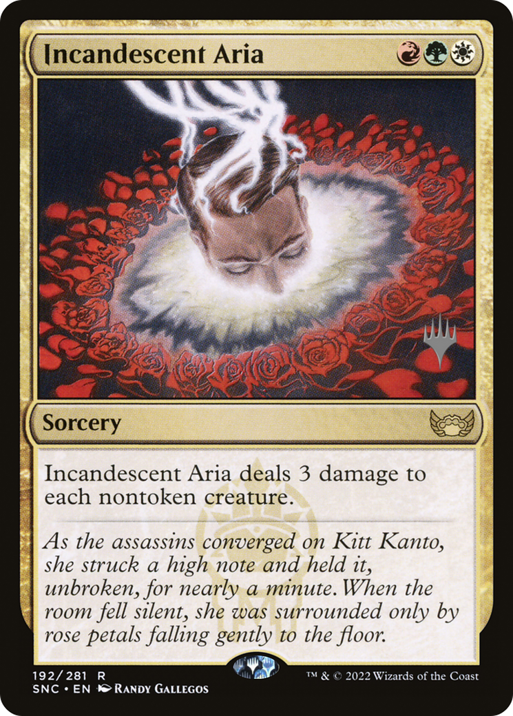 Incandescent Aria (PPSNC-192P) - Streets of New Capenna Promos Foil