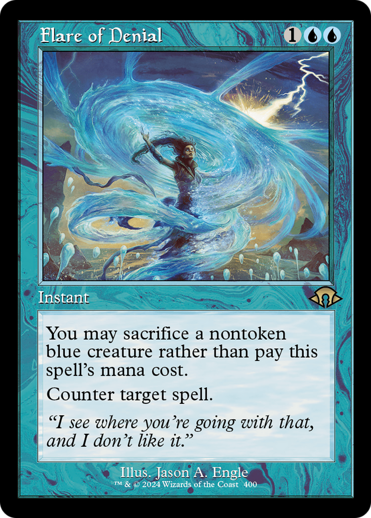 Flare of Denial (Retro Frame) (MH3-400) - Modern Horizons 3 Foil