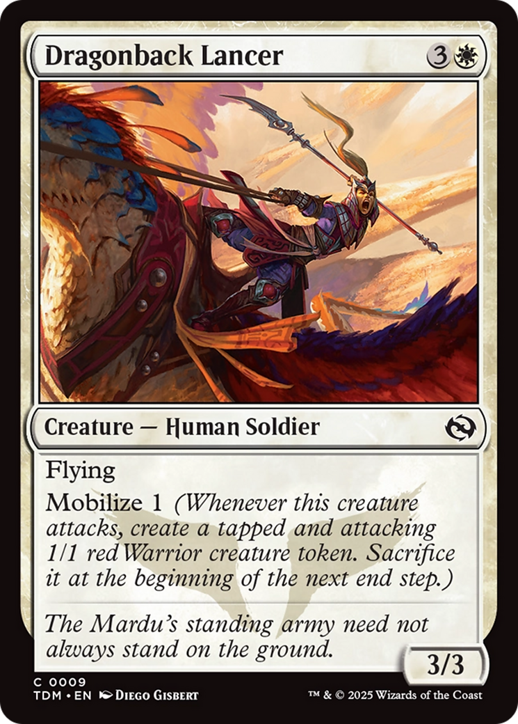 Dragonback Lancer (TDM-009) - Tarkir: Dragonstorm Foil