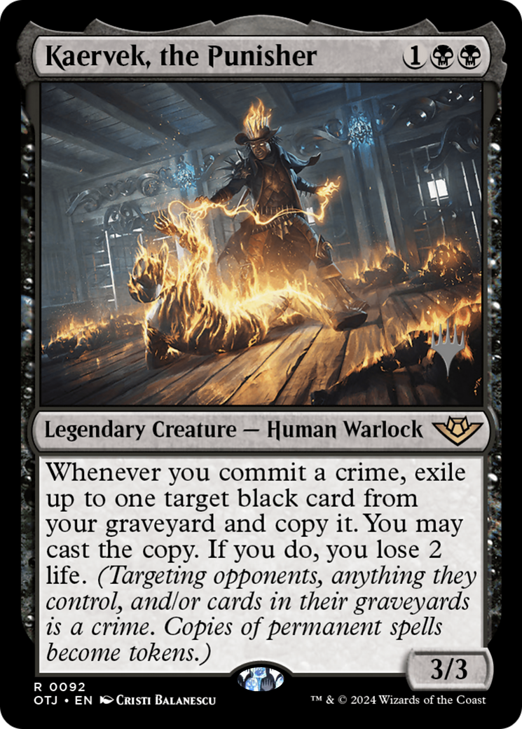Kaervek, the Punisher (PPOTJ-92P) - Outlaws of Thunder Junction Promos