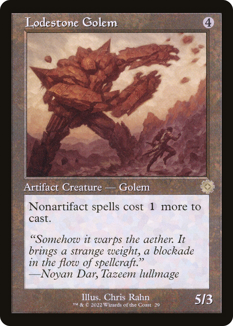 Lodestone Golem (BRR-029) - The Brothers' War Retro Artifacts