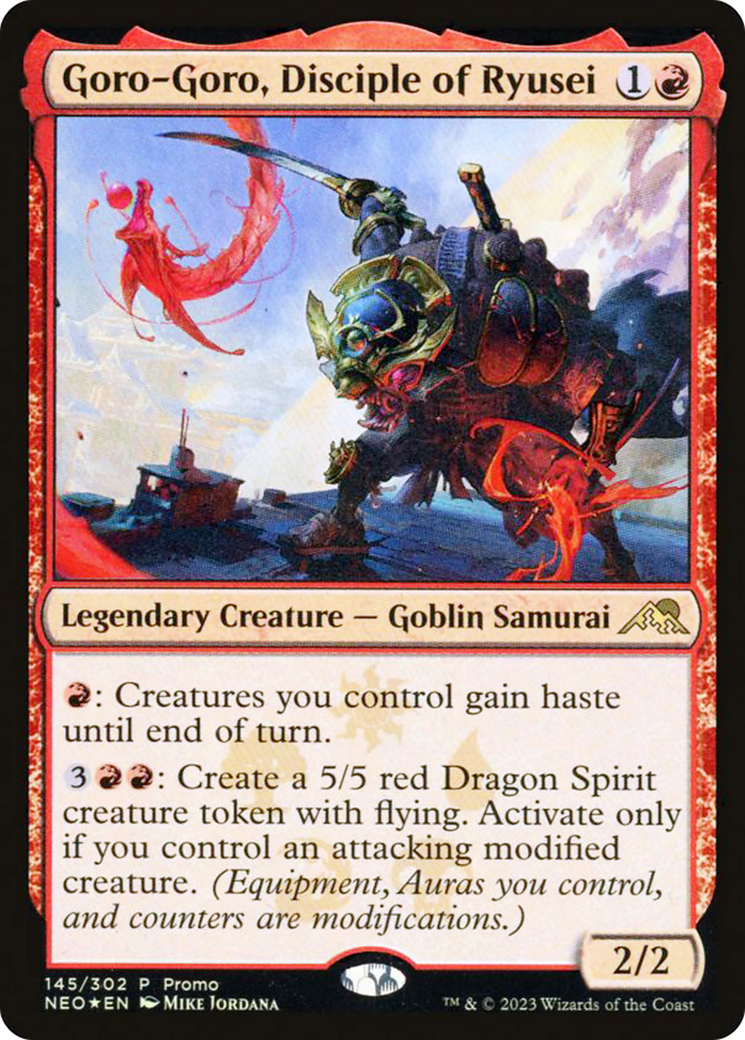Goro-Goro, Disciple of Ryusei (MEDIA-145★) - Kamigawa: Neon Dynasty Promos Foil