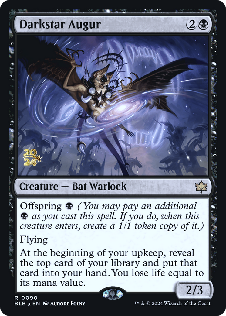 Darkstar Augur (PRE-90S) - Bloomburrow Promos Foil