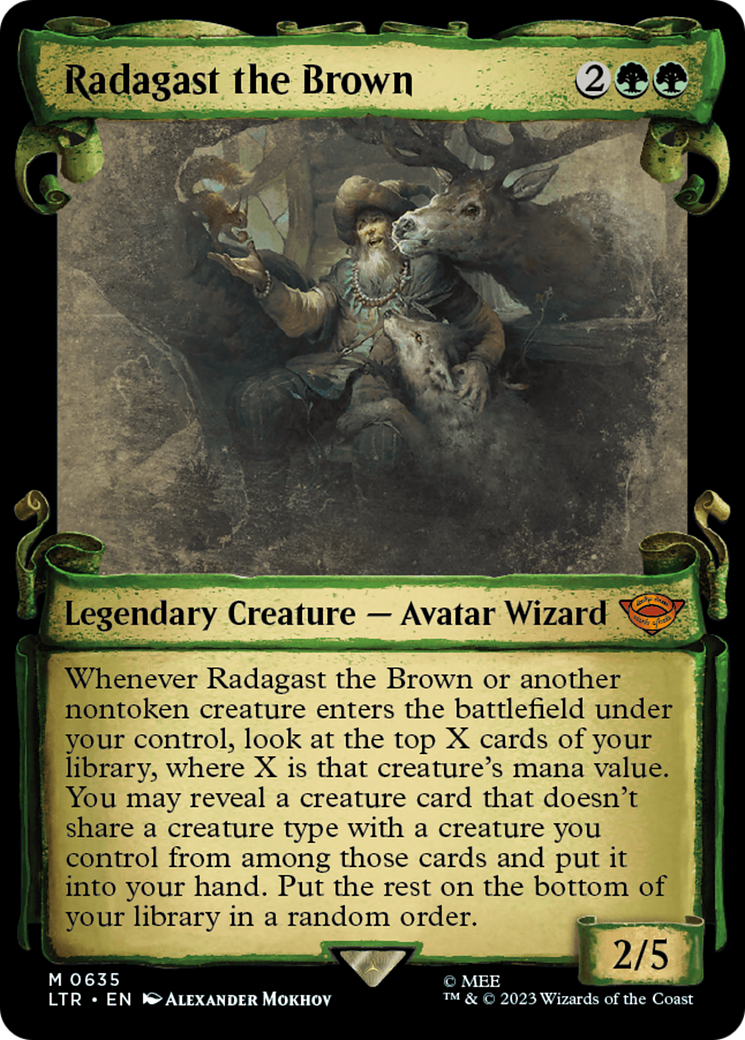 Radagast the Brown (Showcase Scrolls) (LTR-635) - The Lord of the Rings: Tales of Middle-earth: (Showcase)