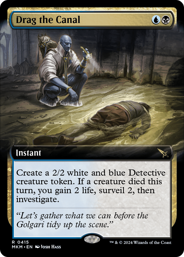 Drag the Canal (Extended Art) (MKM-415) - Murders at Karlov Manor: (Extended Art)