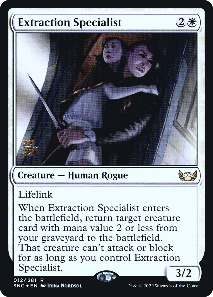 Extraction Specialist (PRE-12S) - Streets of New Capenna Promos Foil