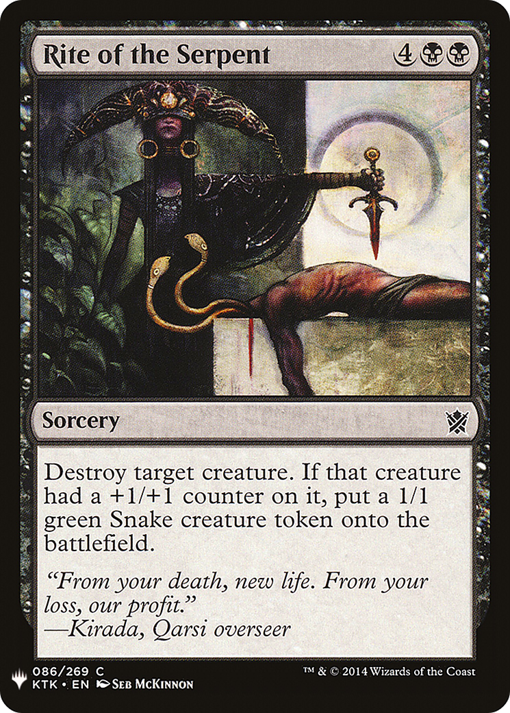 Rite of the Serpent (LIST-086) - The List