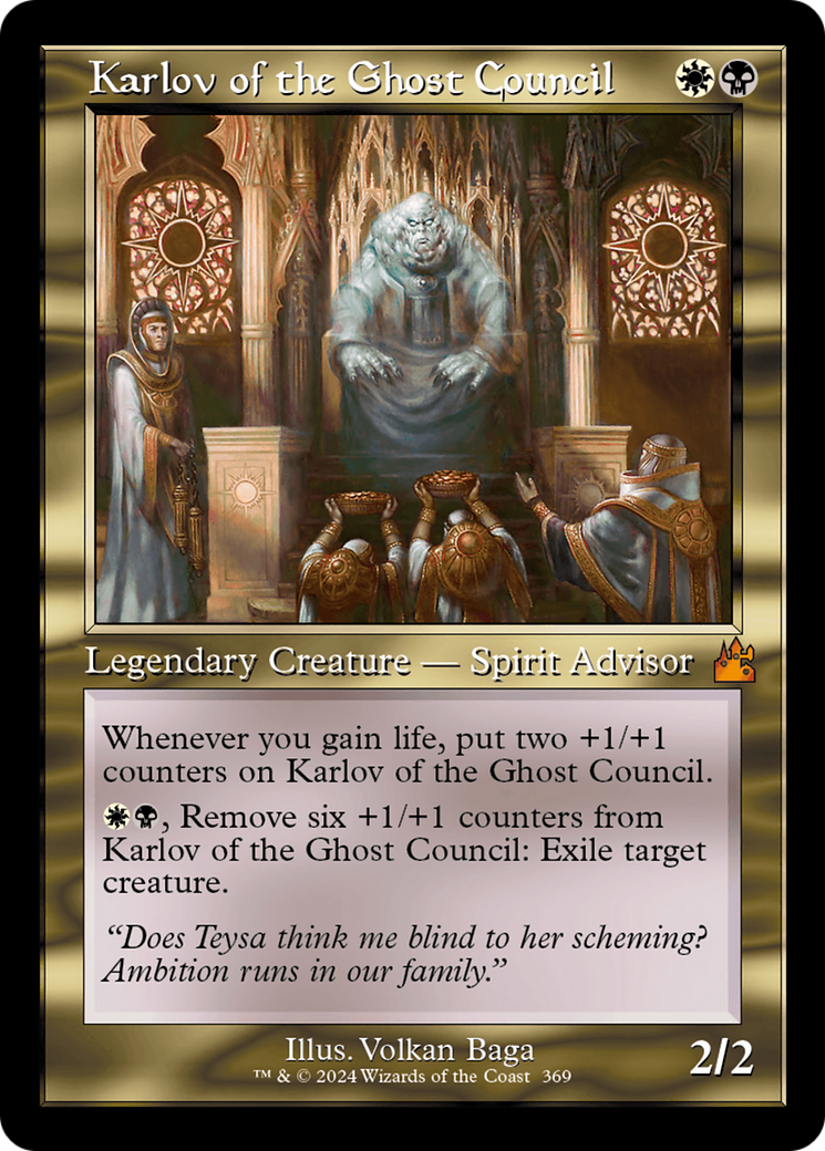 Karlov of the Ghost Council (Retro Frame) (RVR-369) - Ravnica Remastered