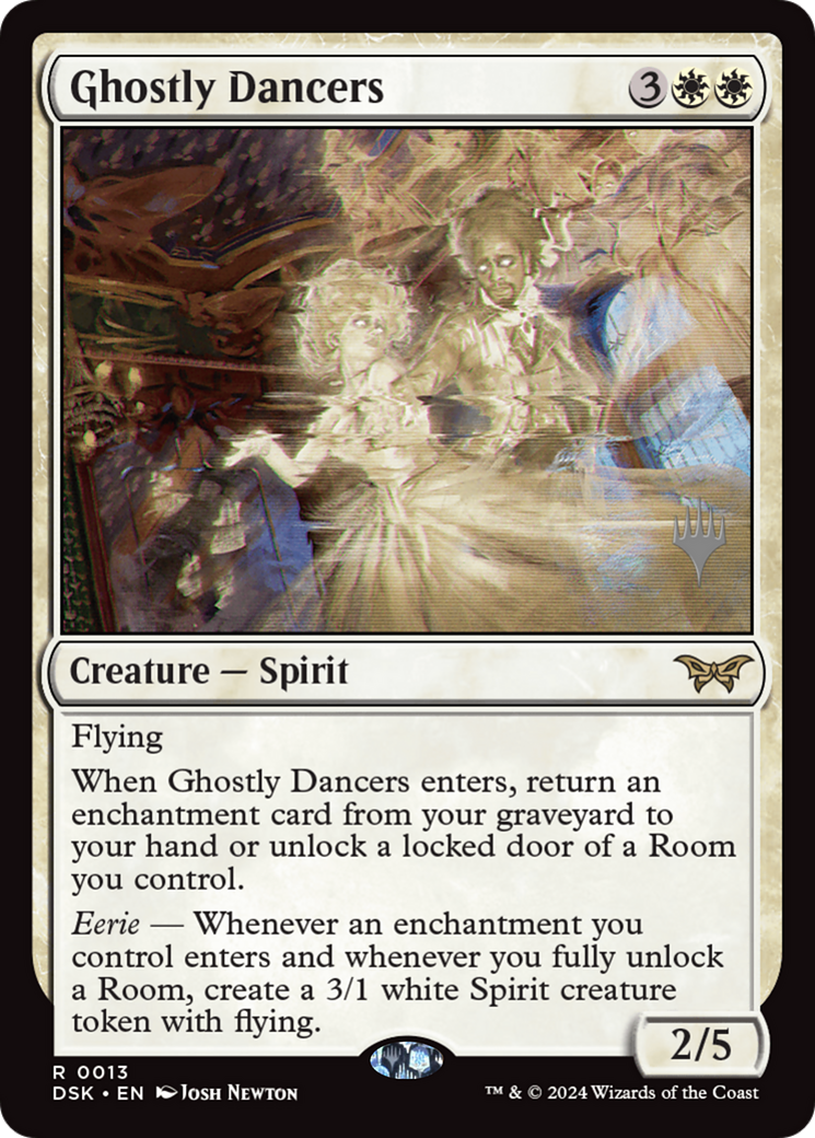 Ghostly Dancers (PPDSK-13P) - Duskmourn: House of Horror Promos