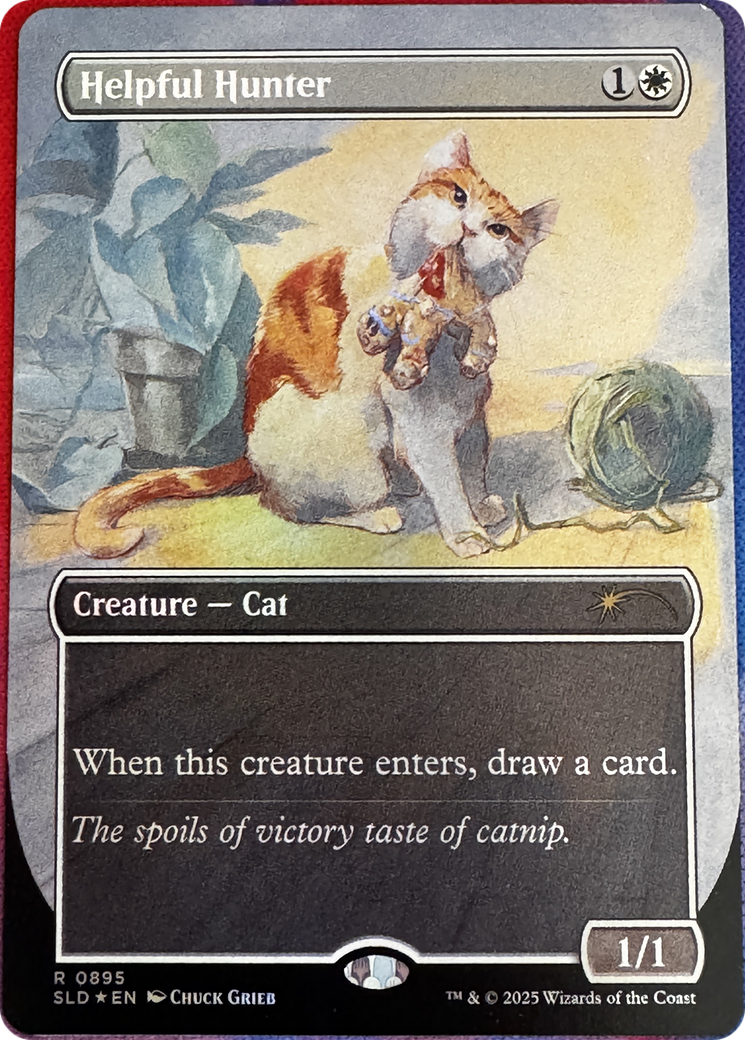 Helpful Hunter (SLD-895) - Secret Lair Drop (Borderless)