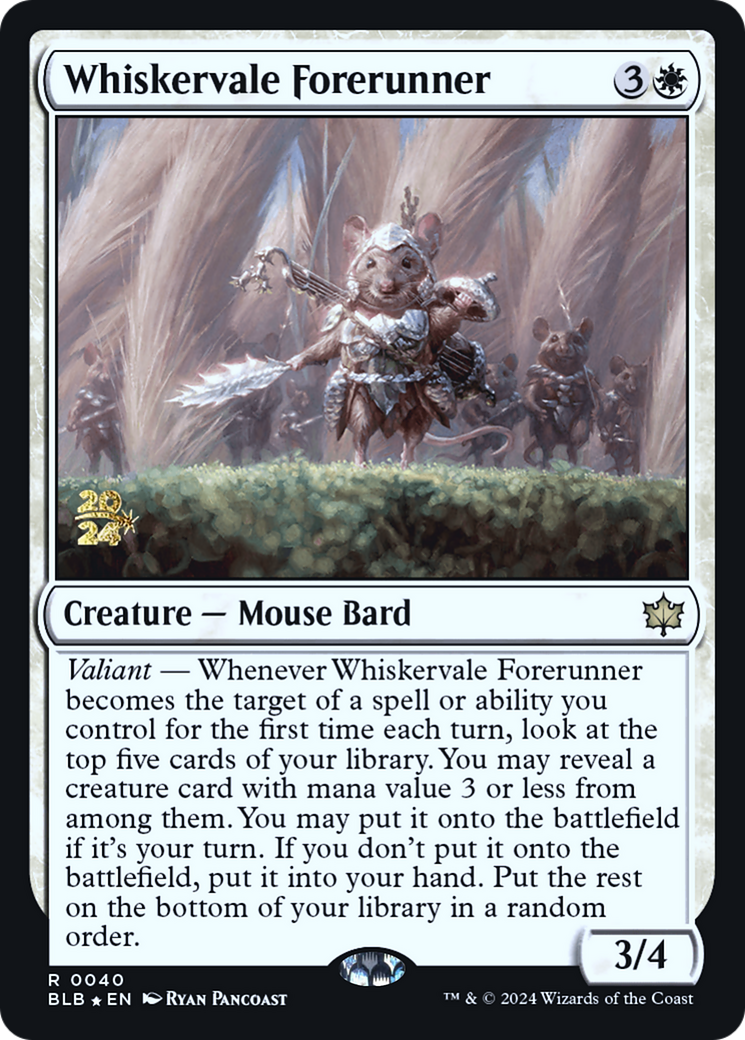 Whiskervale Forerunner (PRE-40S) - Bloomburrow Promos Foil