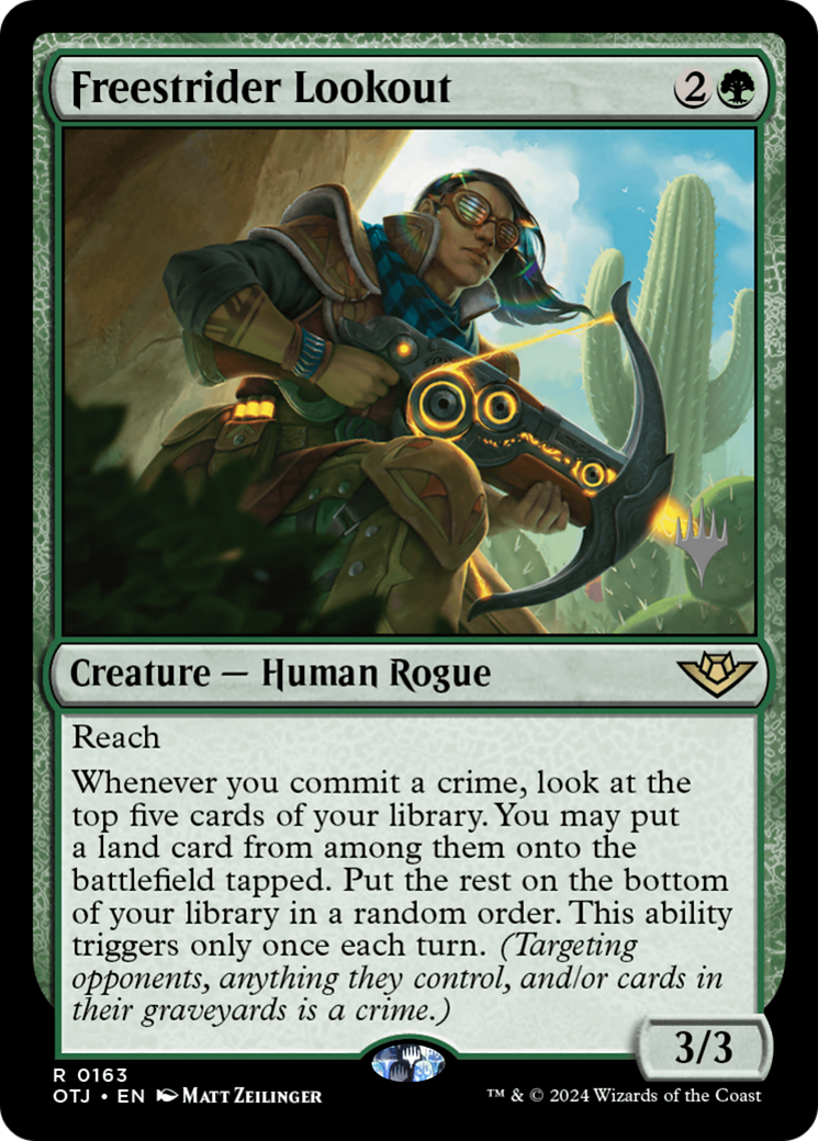 Freestrider Lookout (PPOTJ-163P) - Outlaws of Thunder Junction Promos