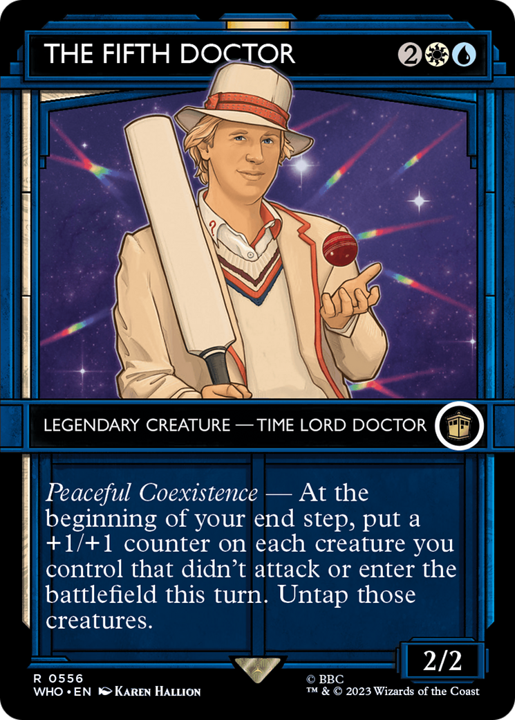 The Fifth Doctor (Showcase) (WHO-556) - Doctor Who: (Showcase) (Borderless) Foil