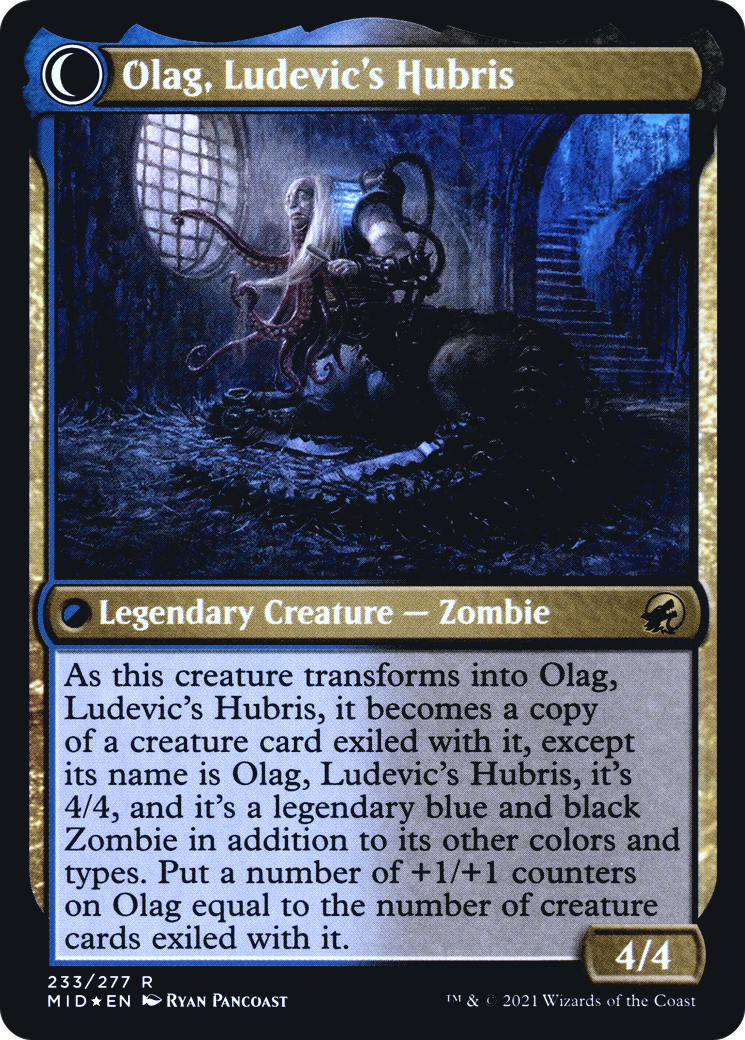 Ludevic, Necrogenius (PRE-233S) - Innistrad: Midnight Hunt Promos: (Double Faced Transform) Foil