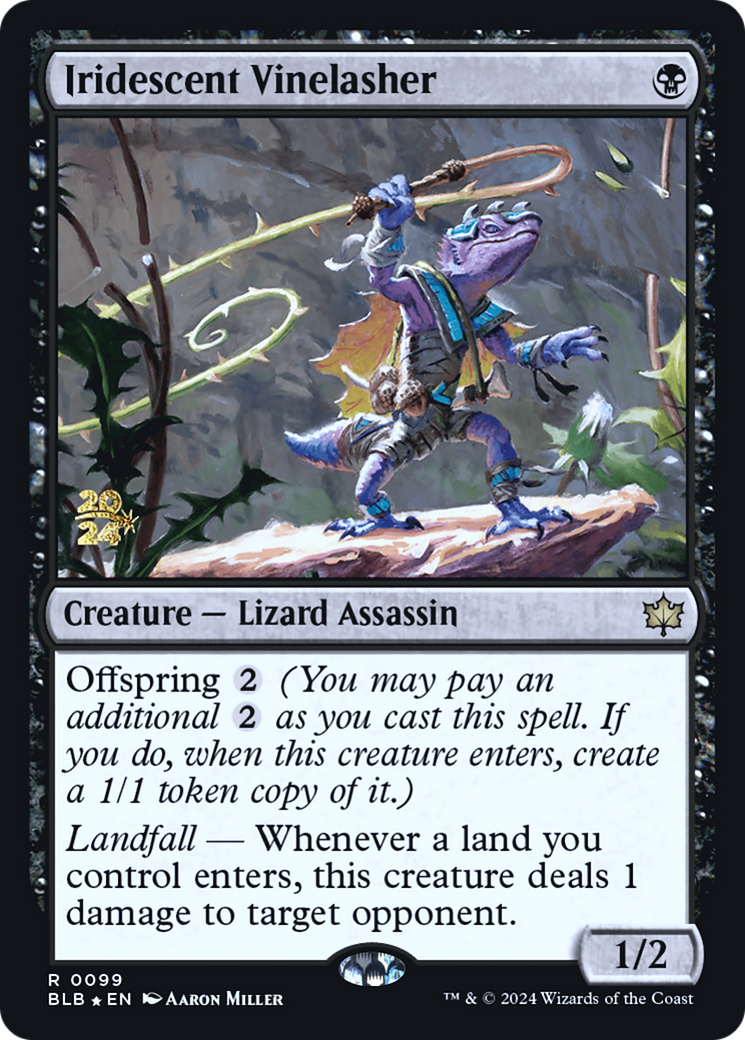 Iridescent Vinelasher (PRE-99S) - Bloomburrow Promos Foil