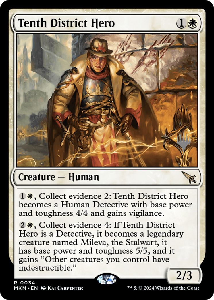 Tenth District Hero (PPMKM-34P) - Murders at Karlov Manor Promos Foil