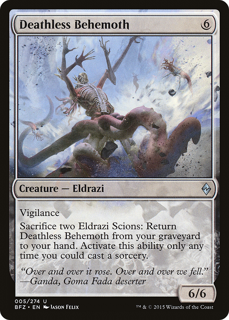 Deathless Behemoth (BFZ-005) - Battle for Zendikar