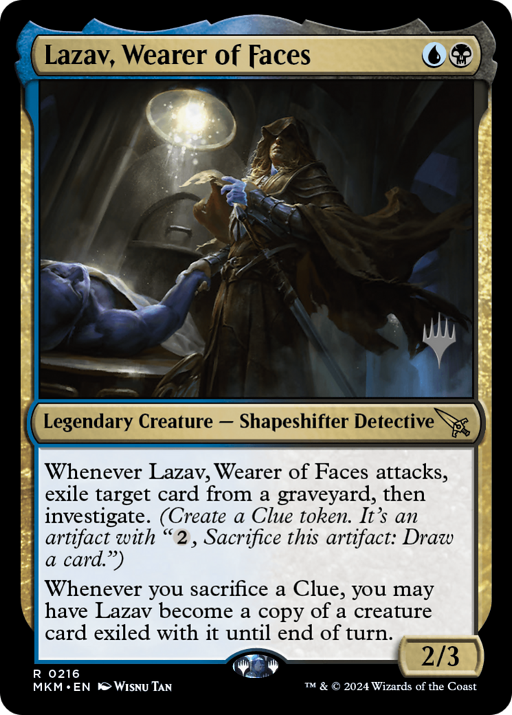 Lazav, Wearer of Faces (PPMKM-216P) - Murders at Karlov Manor Promos Foil