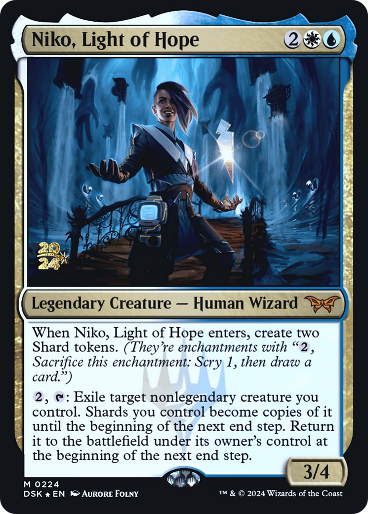 Niko, Light of Hope (PRE-224S) - Duskmourn: House of Horror Promos Foil