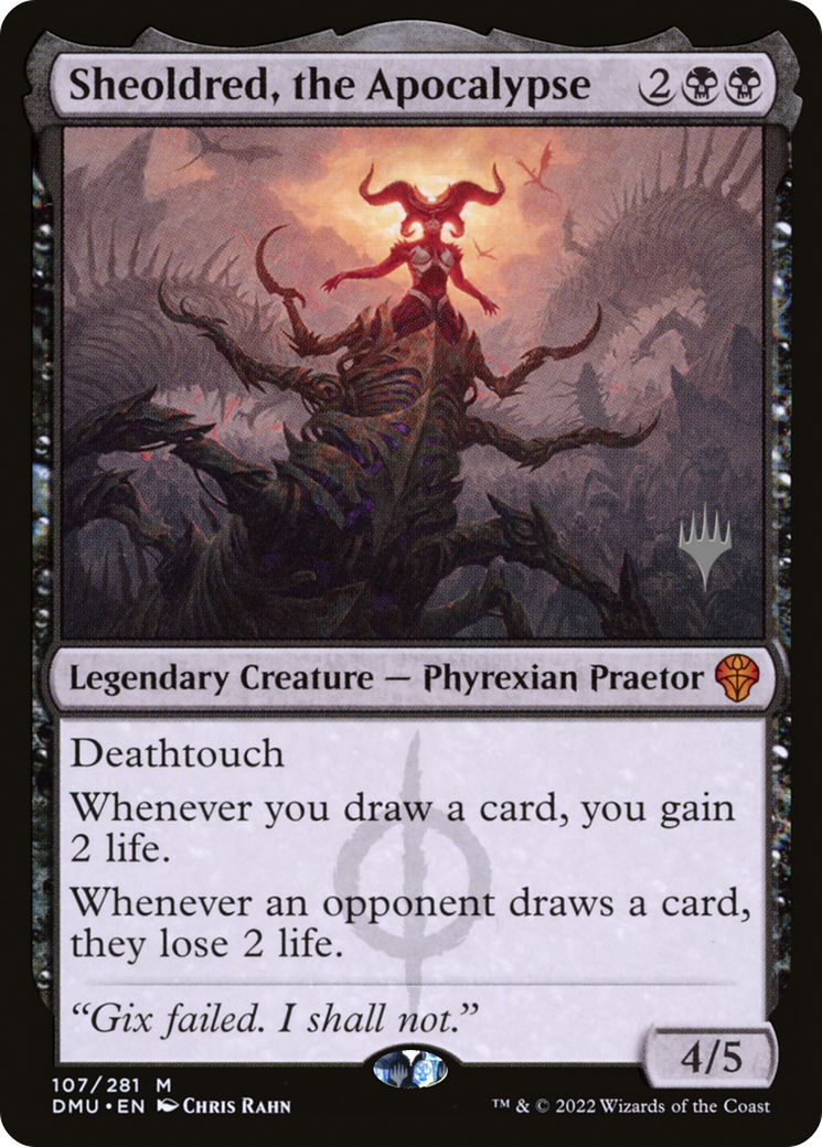 Sheoldred, the Apocalypse (PPDMU-107P) - Dominaria United Promos Foil