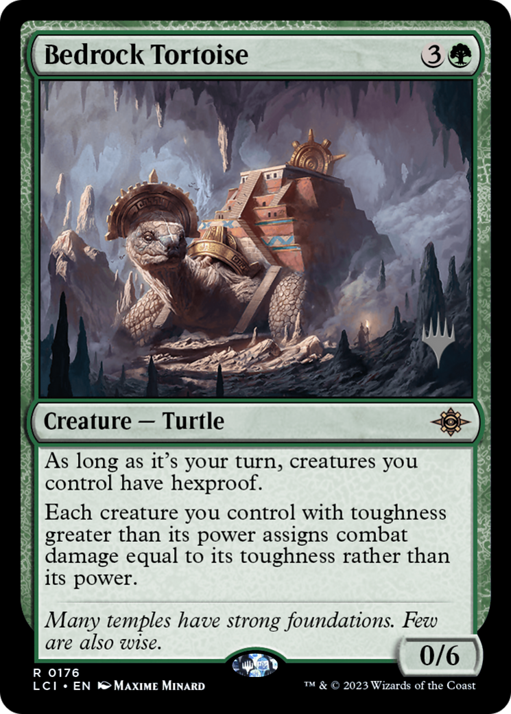 Bedrock Tortoise (PPLCI-176P) - The Lost Caverns of Ixalan Promos
