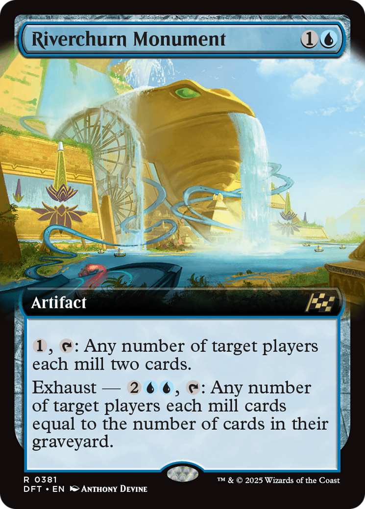 Riverchurn Monument (DFT-381) - Aetherdrift: (Extended Art) Foil