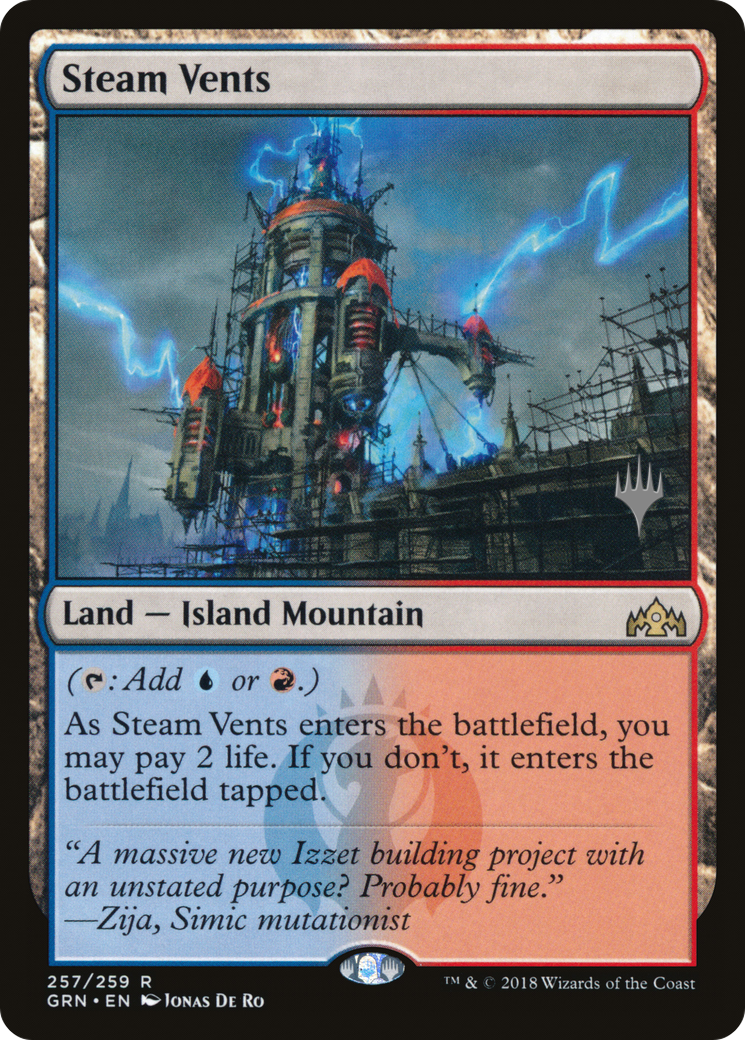 Steam Vents (PPELD-257P) - Guilds of Ravnica Promos
