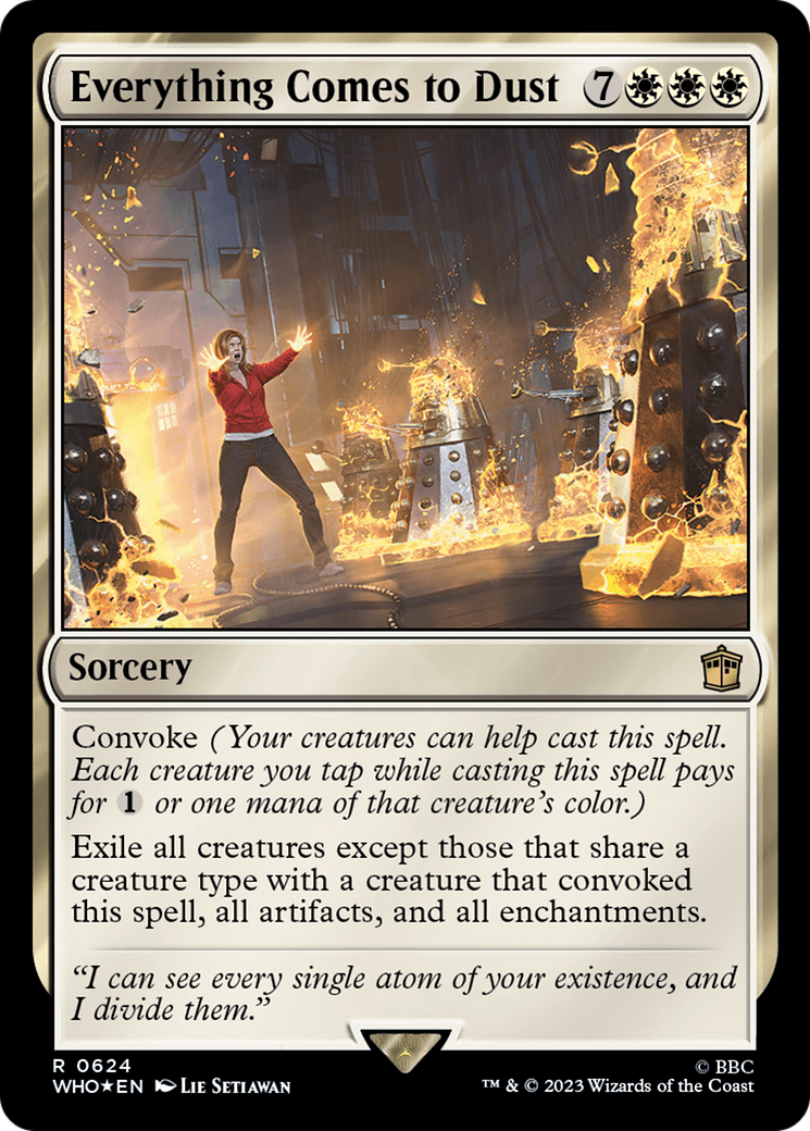 Everything Comes to Dust (Surge Foil) (WHO-624) - Doctor Who Foil