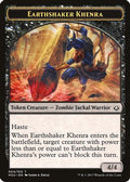 Earthshaker Khenra // Zombie Double-Sided Token (HOU-4 // 20) - Hour of Devastation