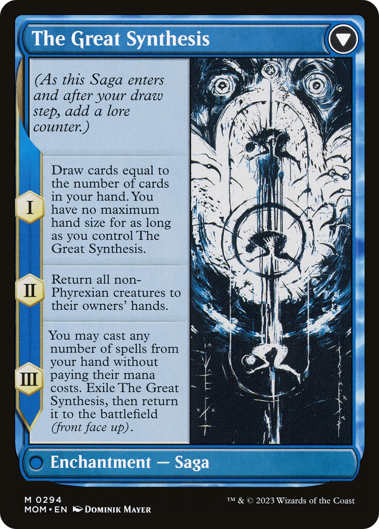 Jin-Gitaxias (Showcase) (MOM-294) - March of the Machine: (Showcase) (Borderless) Foil