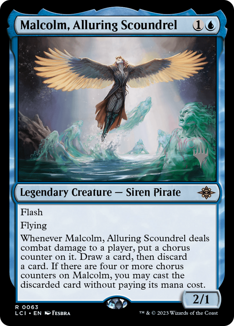 Malcolm, Alluring Scoundrel (PPLCI-63P) - The Lost Caverns of Ixalan Promos Foil