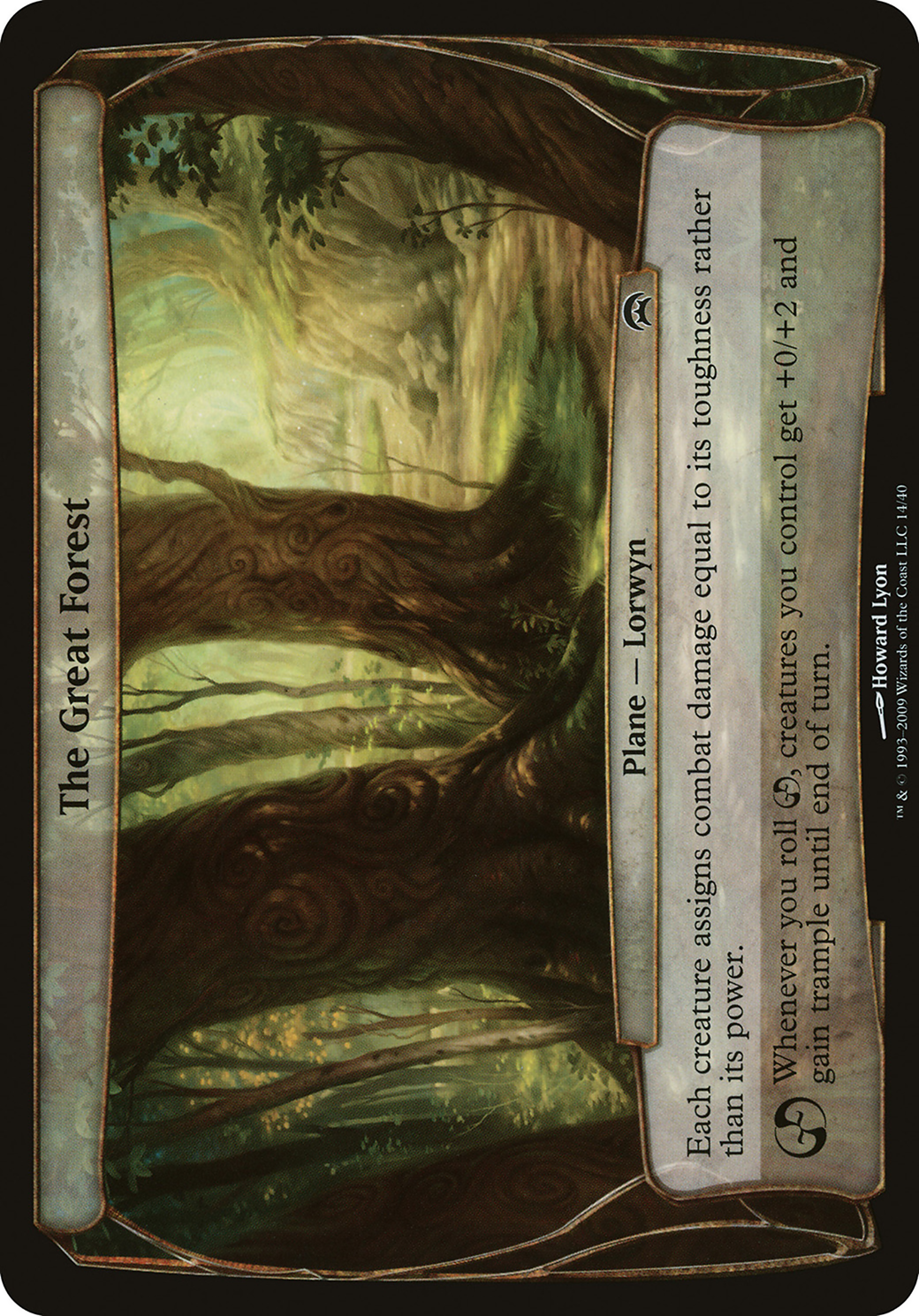 The Great Forest (Planechase) (OVER-014) - Planechase Planes