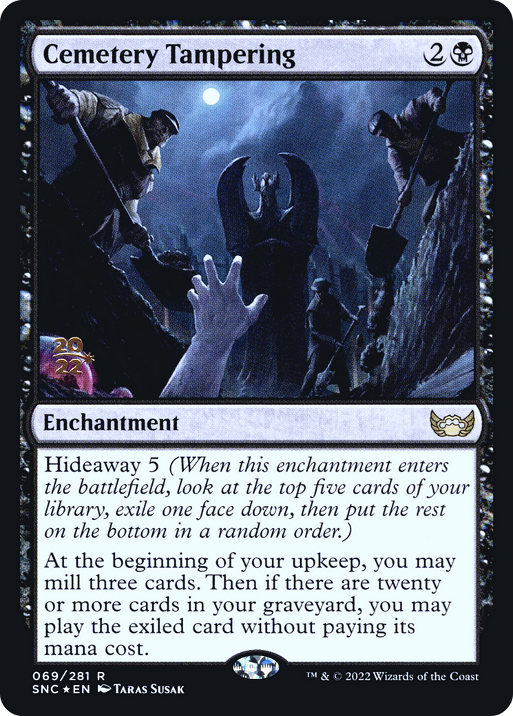 Cemetery Tampering (PRE-69S) - Streets of New Capenna Promos Foil