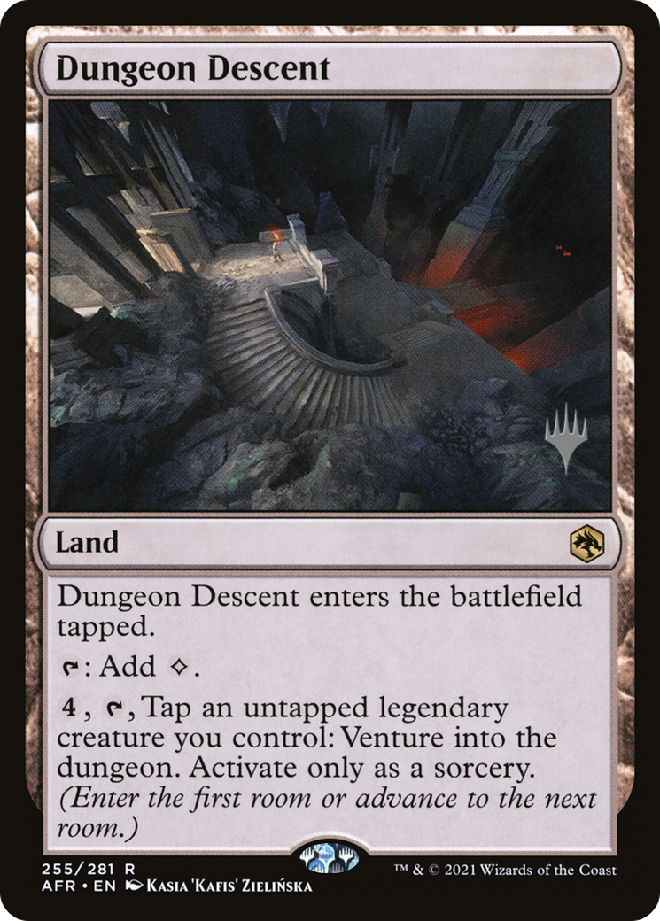 Dungeon Descent (PPAFR-255P) - Adventures in the Forgotten Realms Promos Foil