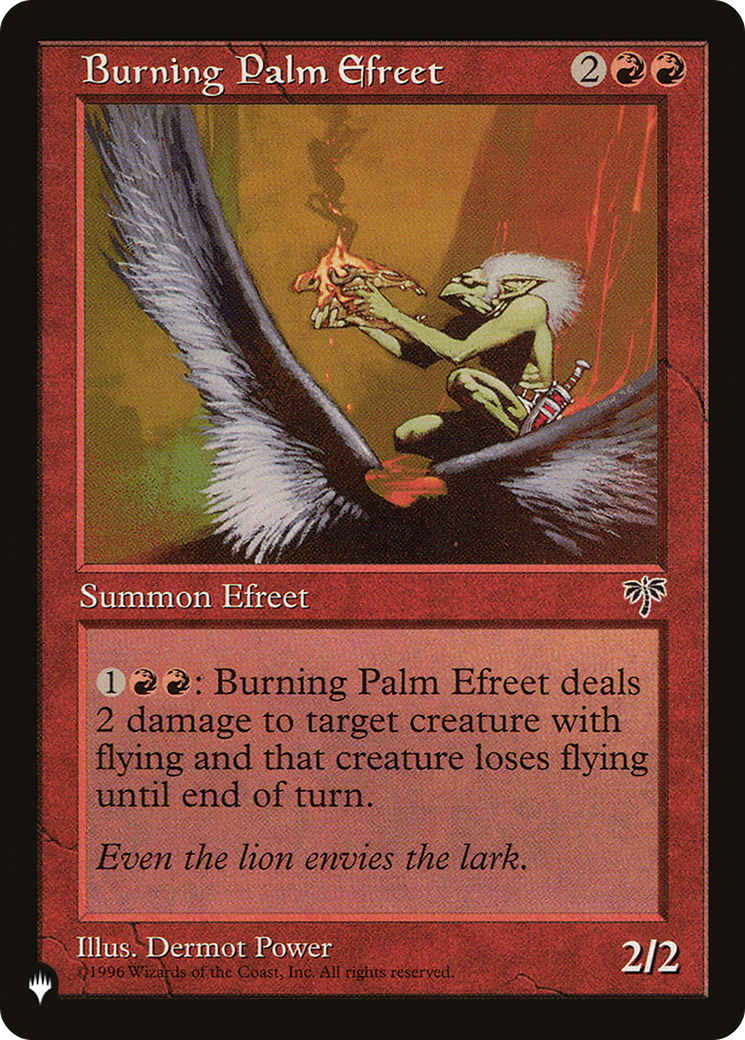 Burning Palm Efreet (LIST-MIR-161) - The List