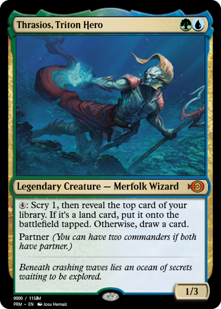 Thrasios, Triton Hero (PRM-86178) - Magic Online Promos Foil