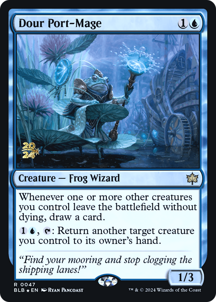 Dour Port-Mage (PRE-47S) - Bloomburrow Promos Foil