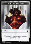 Emblem - Ob Nixilis Reignited // Zombie (010) Double-Sided Token (C19-29 // 10) - Commander 2019