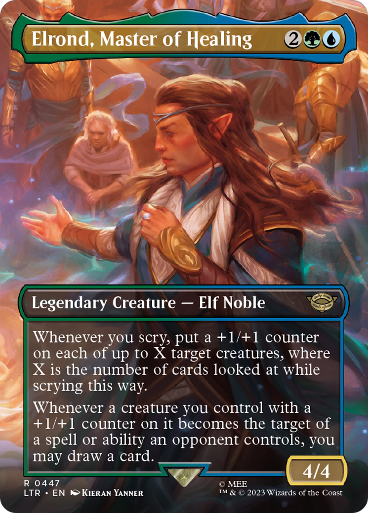 Elrond, Master of Healing (Borderless) (LTR-447) - The Lord of the Rings: Tales of Middle-earth (Borderless)