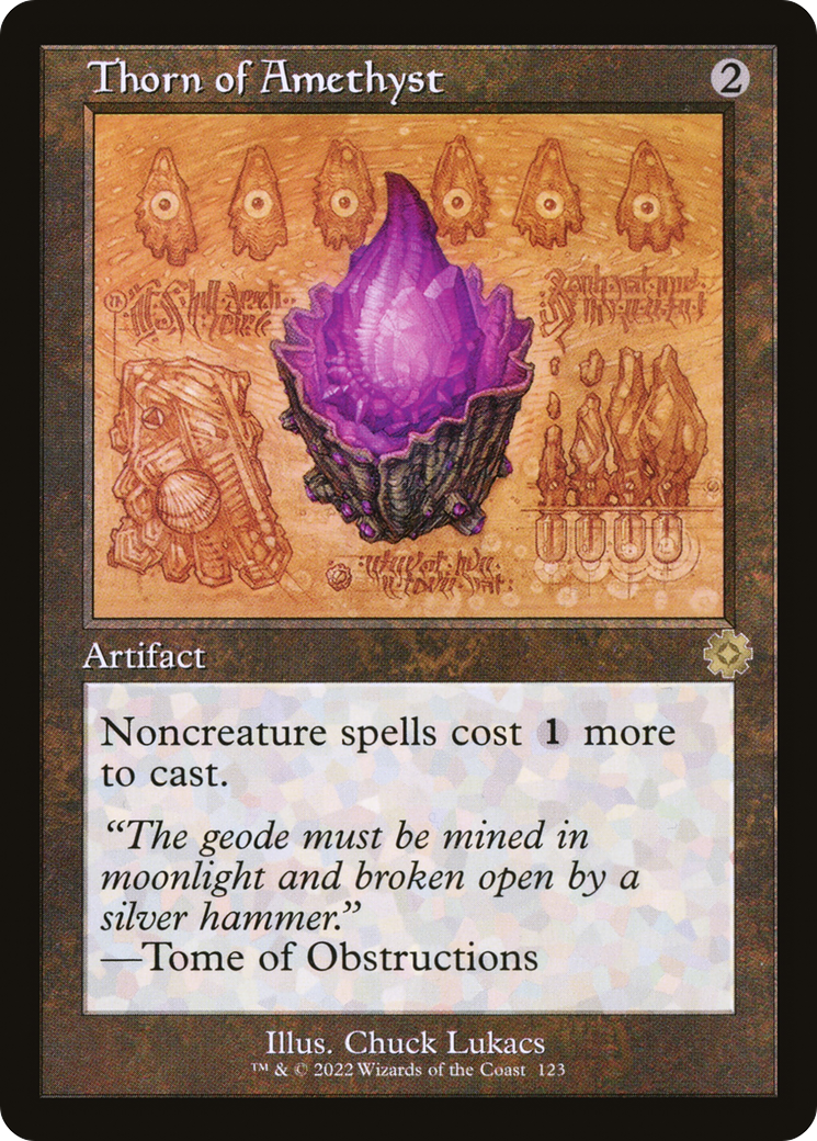 Thorn of Amethyst (Schematic) (BRR-123) - The Brothers' War Retro Artifacts