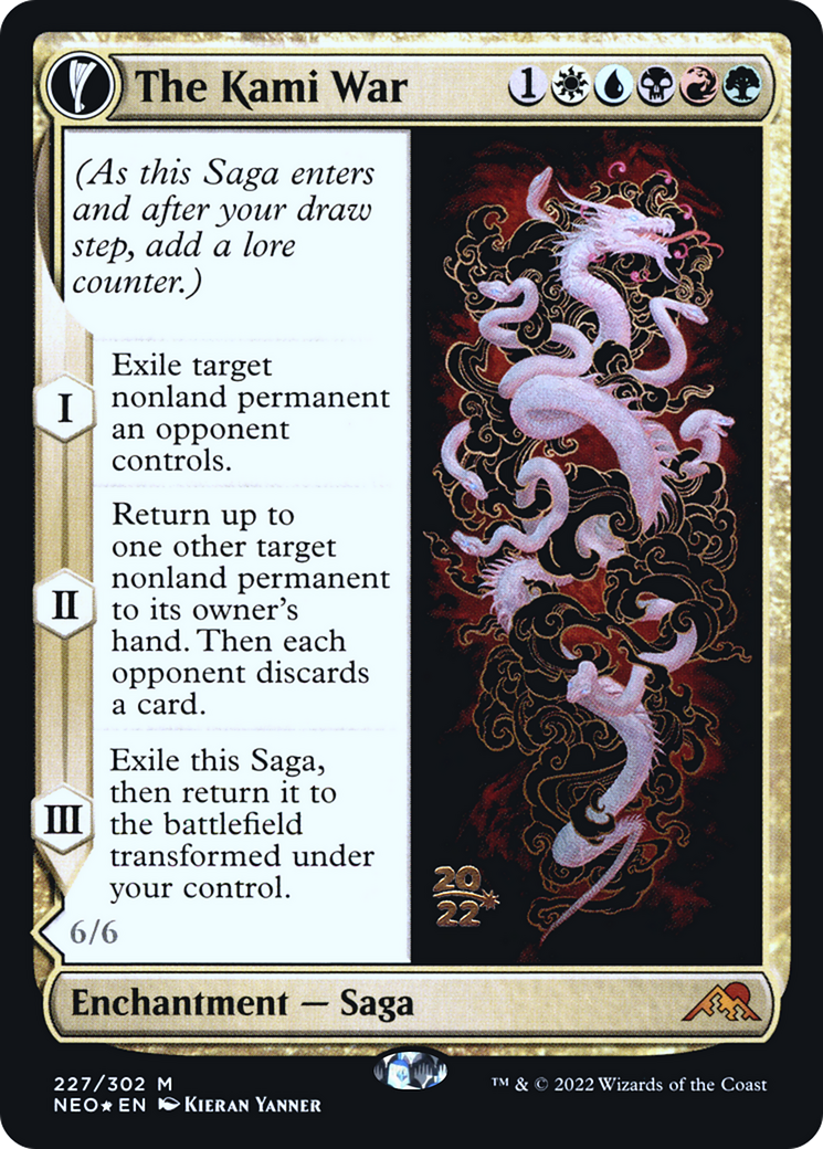 The Kami War // O-Kagachi Made Manifest (PRE-227) - Kamigawa: Neon Dynasty Promos: (fandfc, enchantment) Foil