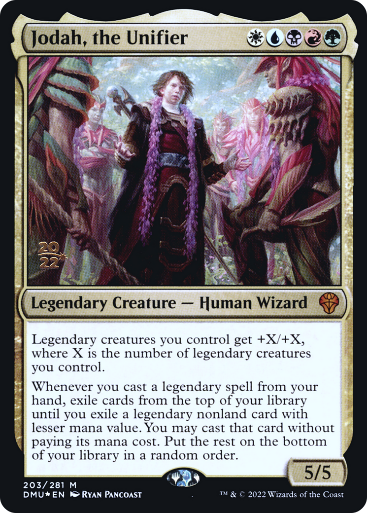 Jodah, the Unifier (PRE-203S) - Dominaria United Promos Foil