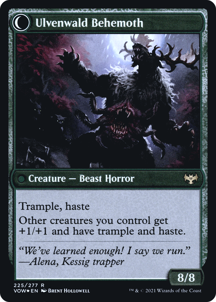 Ulvenwald Oddity (PRE-225S) - Innistrad: Crimson Vow Promos: (Double Faced Transform) Foil