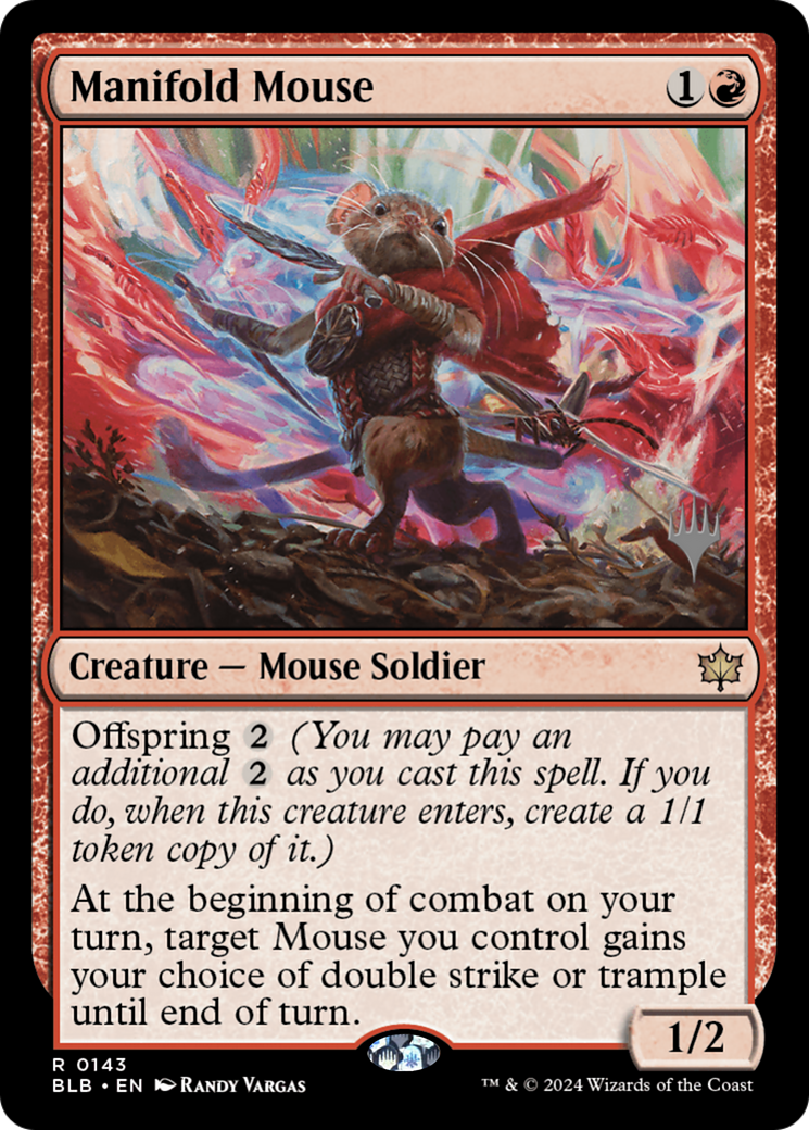 Manifold Mouse (PPBLB-143P) - Bloomburrow Promos