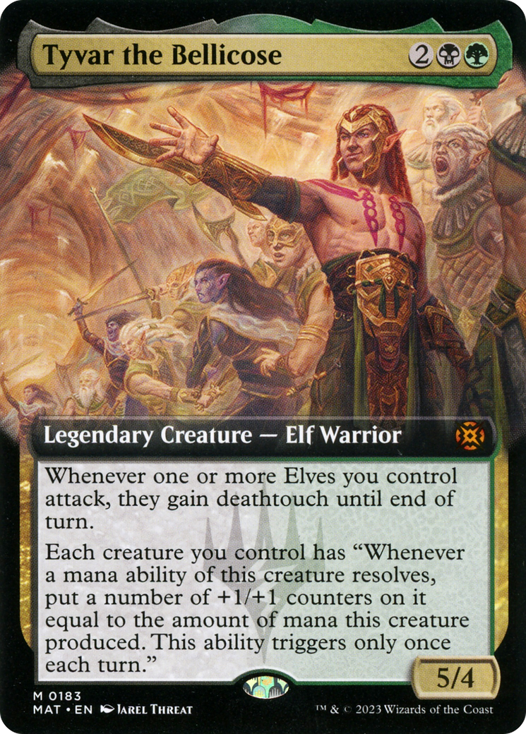 Tyvar the Bellicose (Extended Art) (MAT-183) - March of the Machine: The Aftermath: (Extended Art)