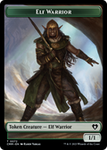 Elf Warrior (TCMM-072) - Commander Masters Tokens Foil