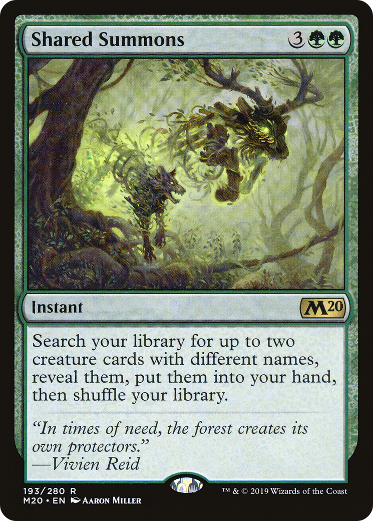 Shared Summons (M20-193) - Core Set 2020 Foil