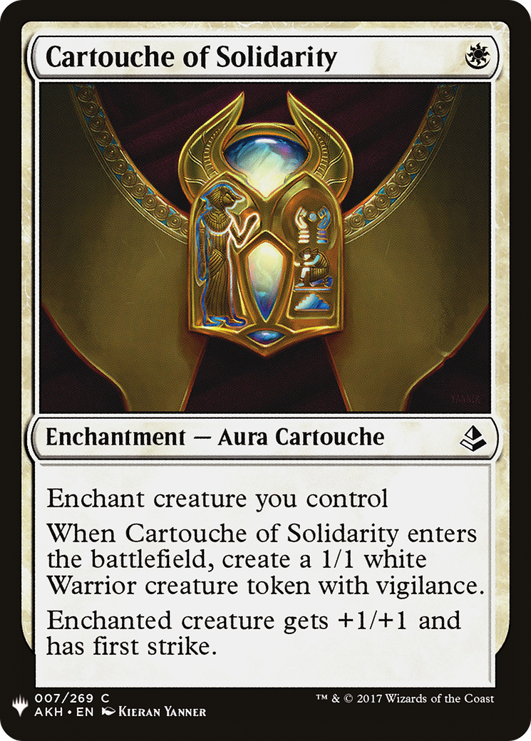 Cartouche of Solidarity (LIST-007) - The List