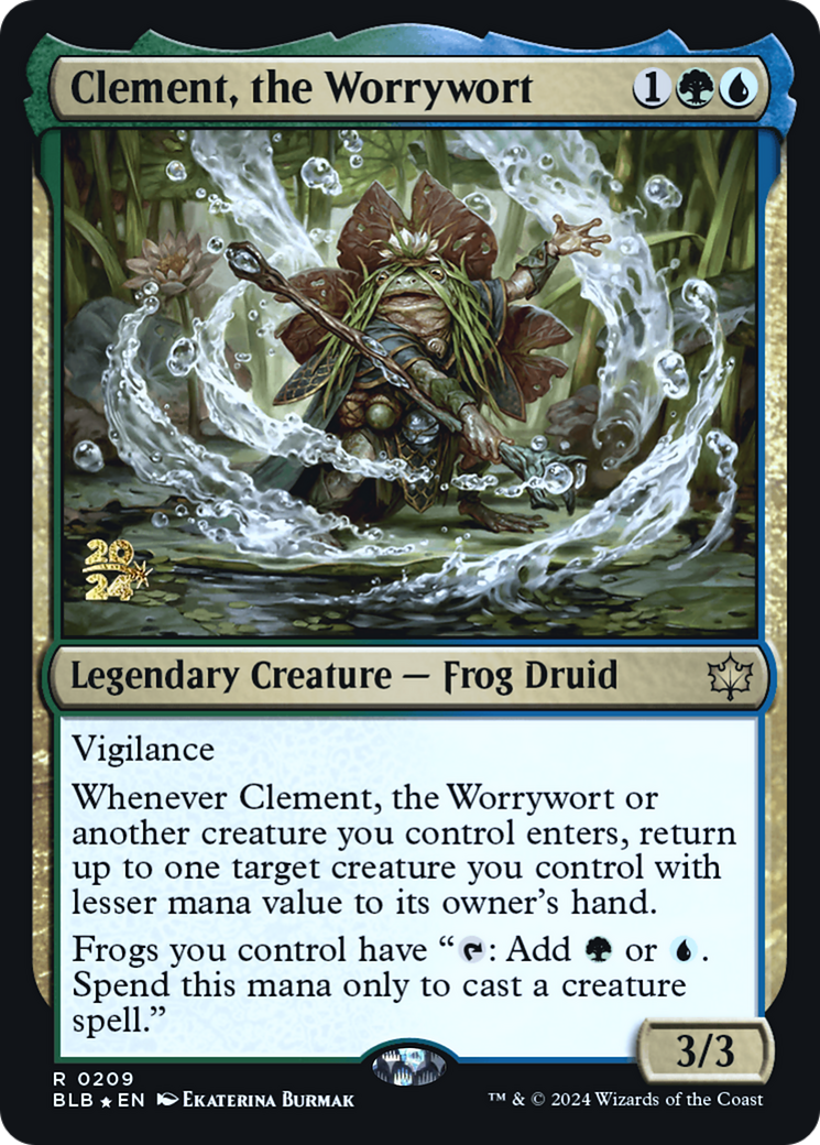 Clement, the Worrywort (PRE-209S) - Bloomburrow Promos Foil